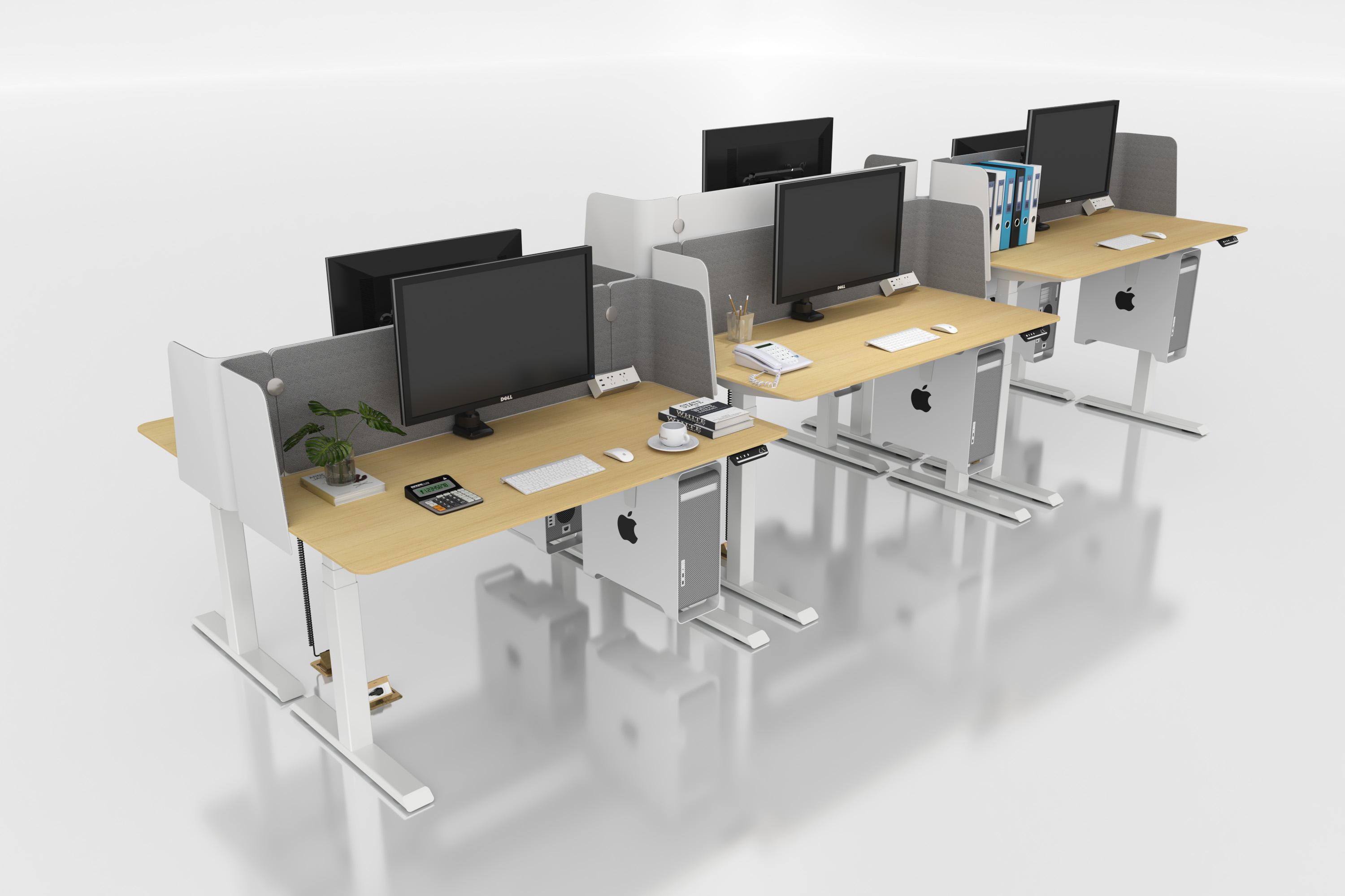 office computer ergonomic electric adjustable table