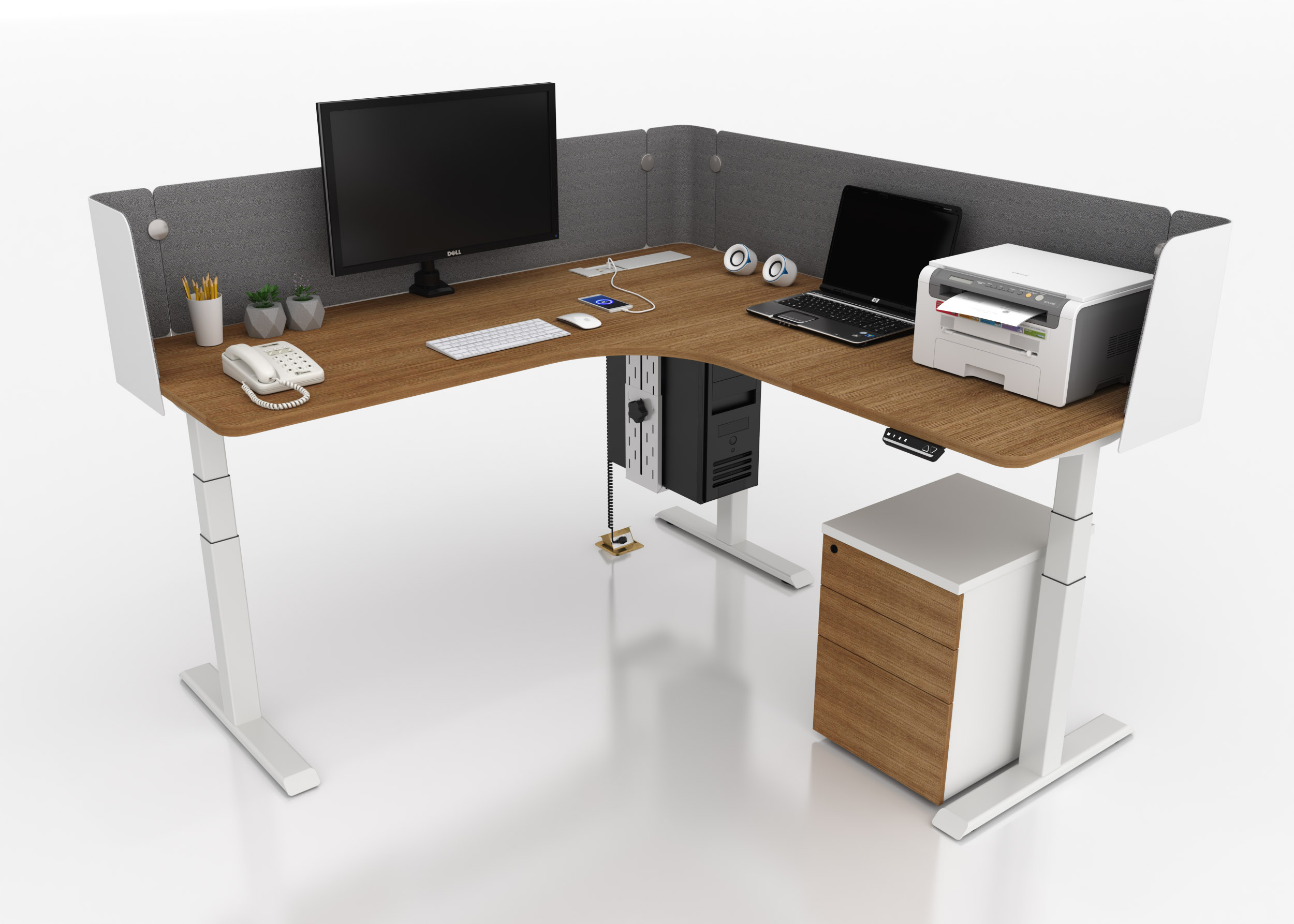 ergonomic office standing smart desk base lift table