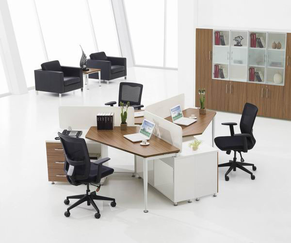 120 degrees 3 person office workstation OP-4025