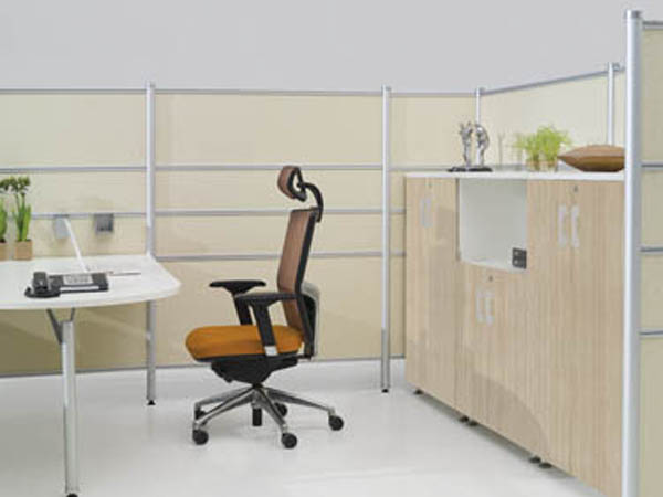 workstation desk office furniture shape c OP-6663