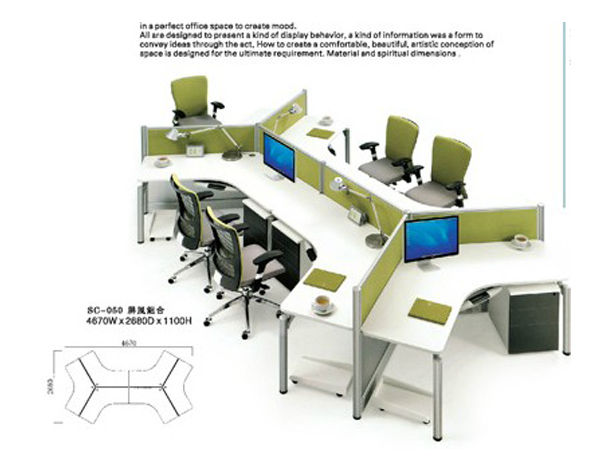 accounting office desk partition OP-2023