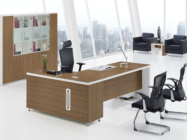 office desk modern wood and glass KY-D0125