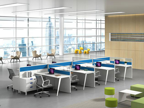 Free Design Office Workstation Furniture Cubicle Partition Desk Custom Work Station Table