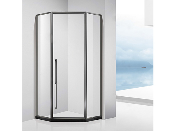 Diamond shape shower partition