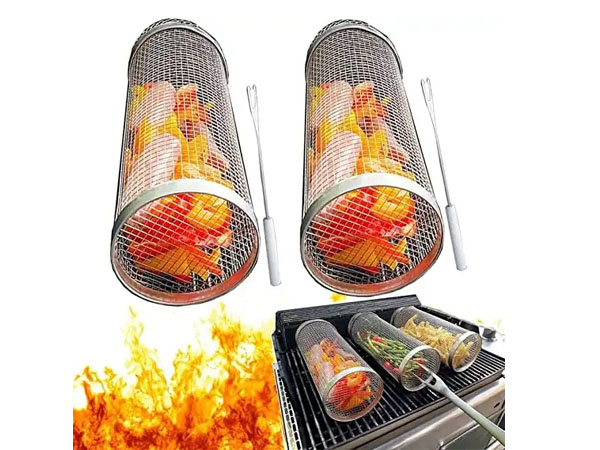 Barbecue Rolling Grilling Basket
