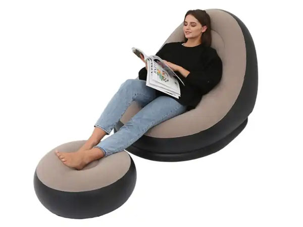 Inflatable Deck Chair with Household air Pump