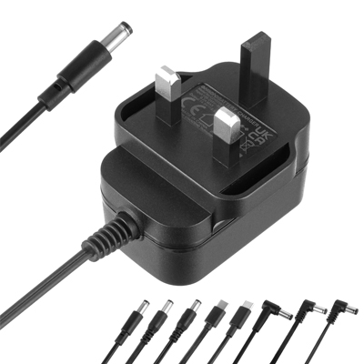 BS Certificated Level 6 Energy Efficiency Cc/CV Solution 3.6V-32V, 1.5A Max. Power Adapter