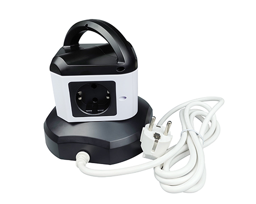 Portable Cube Power Strip with EU Schuko Outlets & USB-C/USB-A Fast Charging