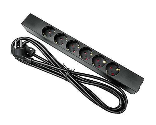 6-Outlet EU Schuko Power Strip